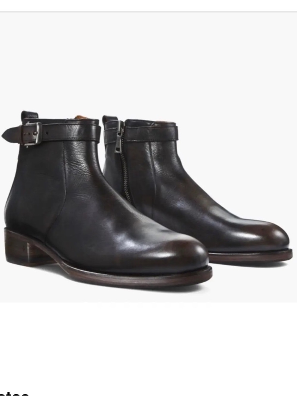 John Varvatos Lafayette Premier Italian Leather Buckle Boot - Men's US 10/ EU 43
